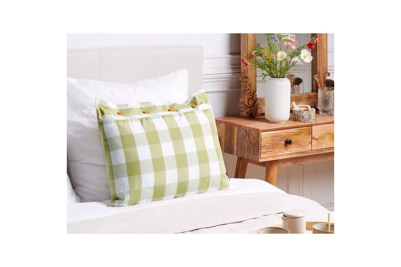 Pynteputer Tamnine Grønn/hvit, Rektangulær - Grønn/hvit, Rektangulær - Hagemøbler & utemiljø - Puter - Hageputer