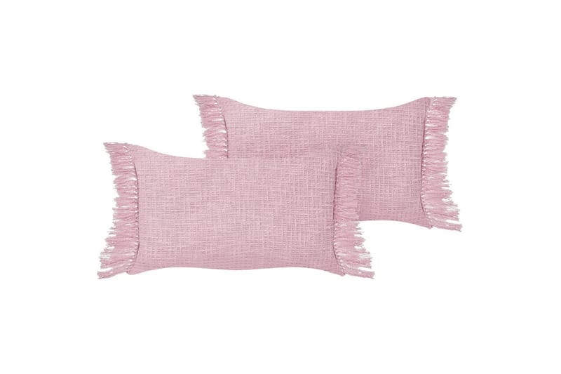 Pynteputer Tansy sett på 2 Rosa - Rosa - Hagemøbler & utemiljø - Puter - Sofaputer & benkeputer