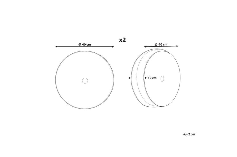 Pynteputer Udala sett på 2 Blå - Blå - Hagemøbler & utemiljø - Puter - Hageputer