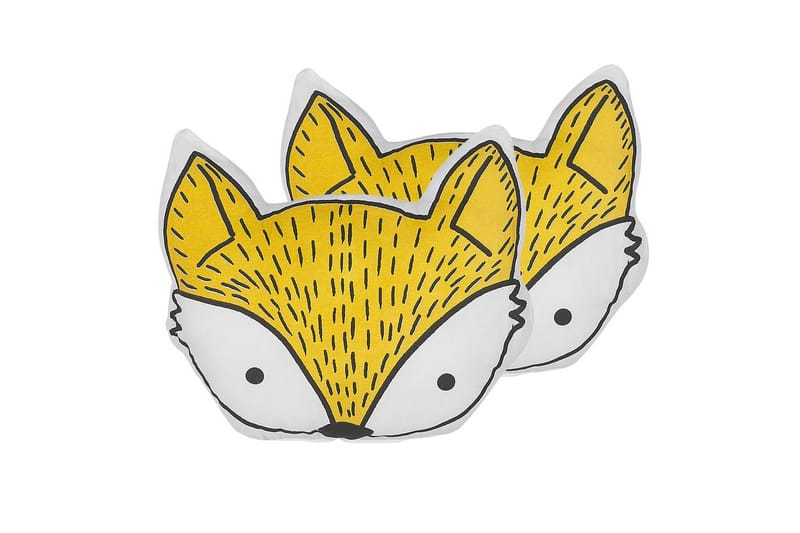 Pynteputer Vadodara sett à 2 Gul/Hvit/Svart, Gul/Hvit/Svart