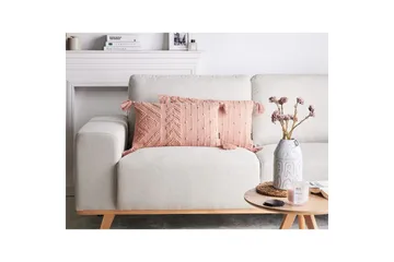 Pynteputer Valvaria sett à 2 Rosa - Rosa - Tekstiler & tepper - Pute & putetrekk - Pynteputer