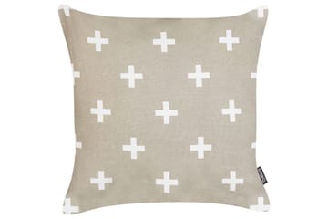 Pynteputer Velleia sett av 2 Beige/hvit - Beige/hvit - Tekstiler & tepper - Pute & putetrekk - Pynteputer