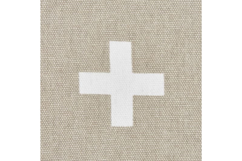Pynteputer Velleia sett av 2 Beige/hvit - Beige/hvit - Hagemøbler & utemiljø - Puter - Hageputer ute