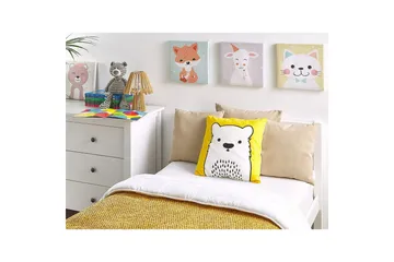 Pynteputer Waranasi Gul/Hvit/Svart - Gul/Hvit/Svart - Hagemøbler & utemiljø - Puter - Hageputer