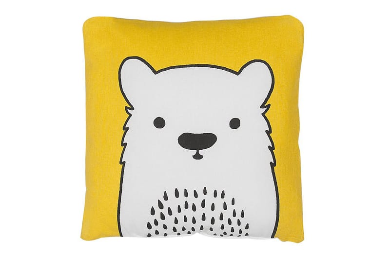 Pynteputer Waranasi sett med 2 Gul/Hvit/Svart - Gul/Hvit/Svart - Tekstiler & tepper - Barnetekstiler - Barnepute