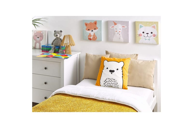 Pynteputer Waranasi sett med 2 Oransje/Hvit/Svart - Oransje/Hvit/Svart - Tekstiler & tepper - Barnetekstiler - Barnepute