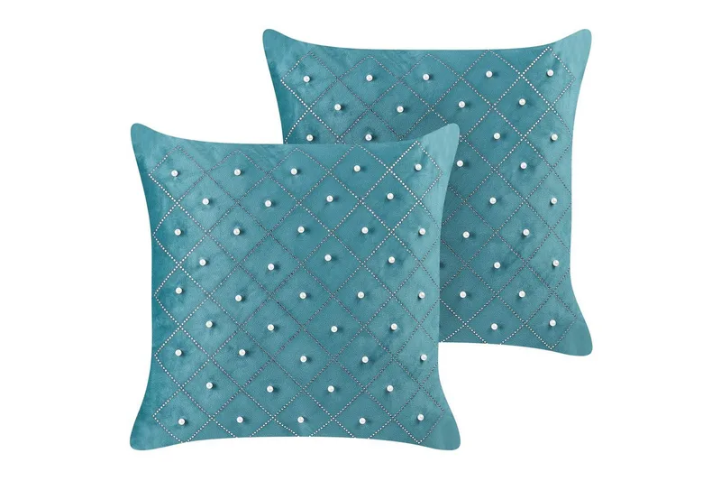 Pynteputer Yarrow sett med 2 Blå/Sølv, Blå/Sølv