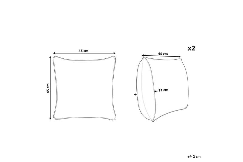 Pynteputer Zamia sett med 2 - Hagemøbler & utemiljø - Puter - Hageputer