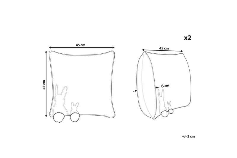 Pynteputer Phlox sett à 2 - Hagemøbler & utemiljø - Puter - Hageputer