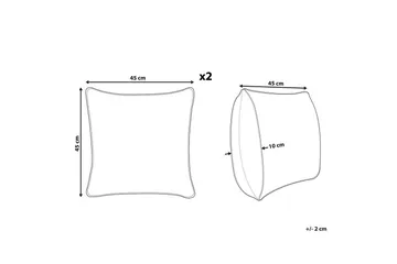 Pynteputer Paika sett av 2 - Hagemøbler & utemiljø - Puter - Hageputer