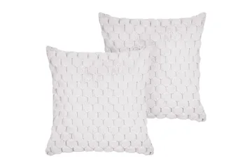 Pynteputer Purslane sett med 2 Hvit - Hvit - Hagemøbler & utemiljø - Puter - Hageputer