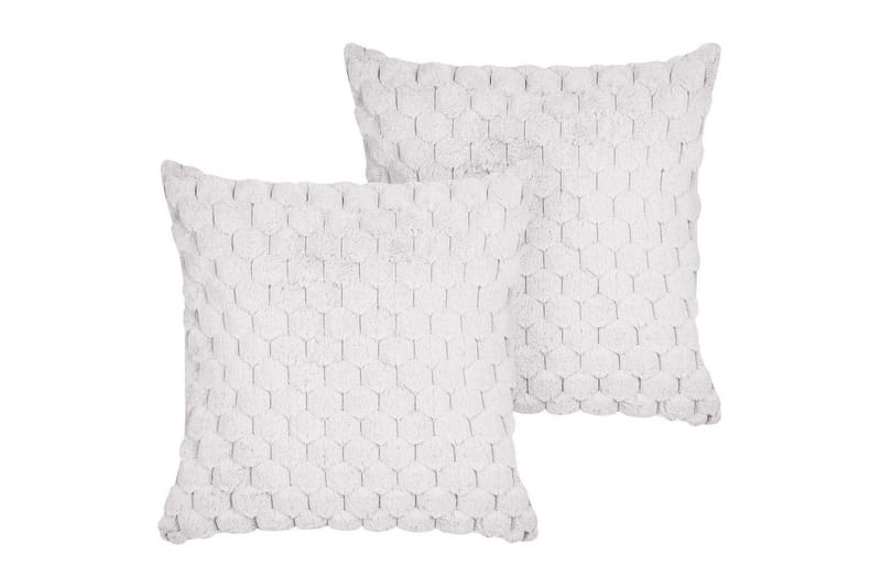 Pynteputer Purslane sett med 2 Hvit - Hvit - Hagemøbler & utemiljø - Puter - Hageputer