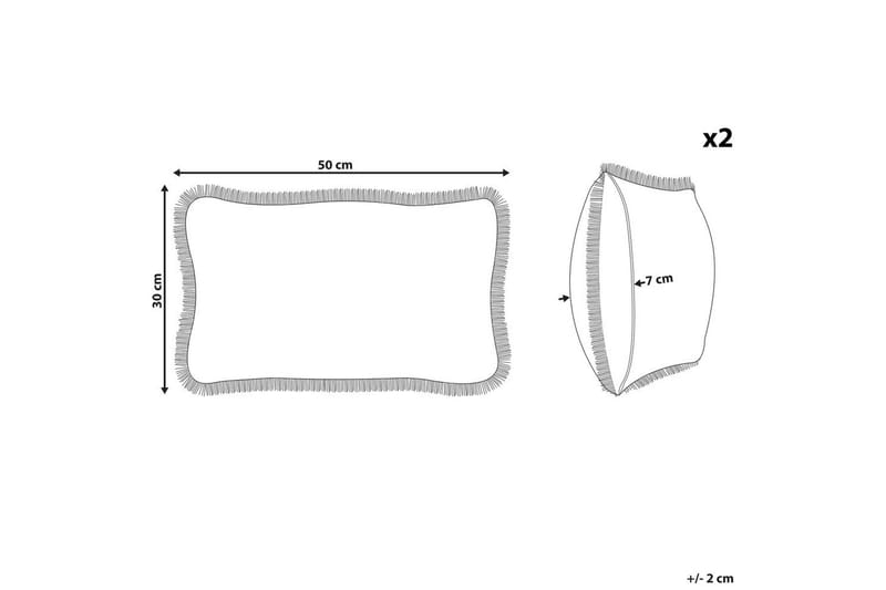 Pynteputer Pothos sett av 2 Rektangulær - Rektangulær - Hagemøbler & utemiljø - Puter - Hageputer