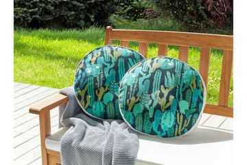 Ruffano Utendørspute 40 cm Rund - Grønnblå - Hagemøbler & utemiljø - Puter - Hageputer