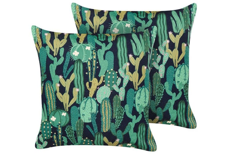 Ruffano Utendørspute 45x45 cm, Grønnblå