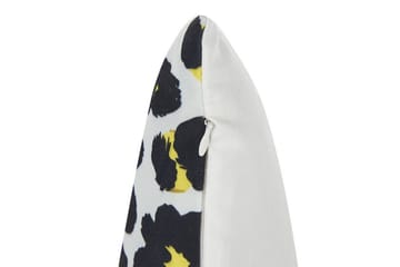 Runge Utendørspute 45x45 cm - Hvit/Sort/Gul - Hagemøbler & utemiljø - Puter - Hageputer