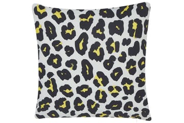 Runge Utendørspute 45x45 cm - Hvit/Sort/Gul - Hagemøbler & utemiljø - Puter - Hageputer