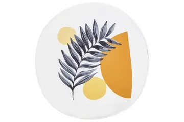 Saguenay Utendørspute 40 cm Rund - Hvit/Sort/Oransje/Gul - Hagemøbler & utemiljø - Puter - Hageputer