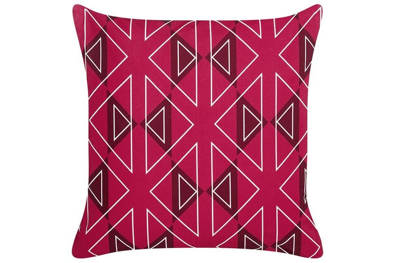 Santa Rosa Utendørspute 45x45 cm, Rosa/Hvit