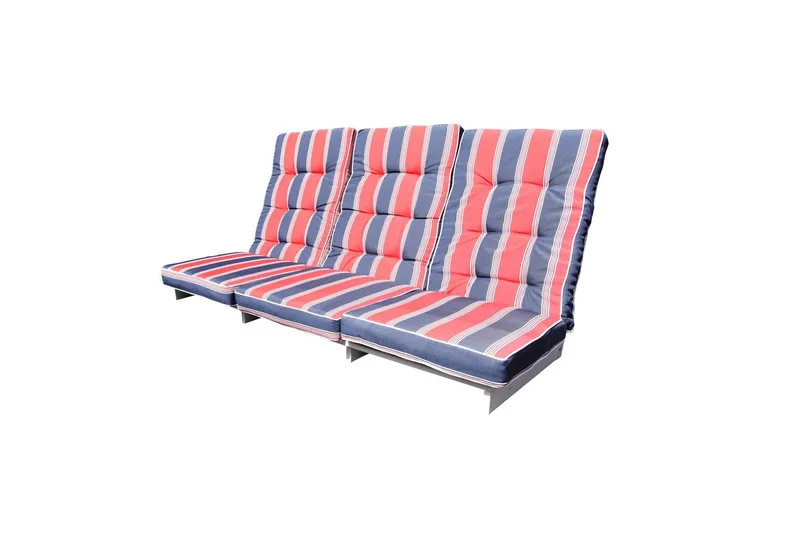 Sittedel med ryggstøtte Excellent Maxi Høy Rygg - Rød og blå-stripet - Hagemøbler & utemiljø - Puter - Dekkstolputer