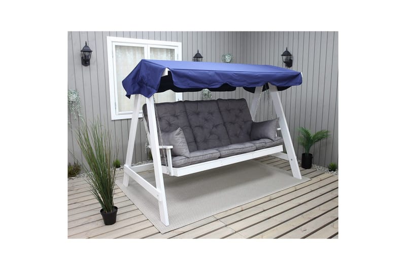 Sittedel med ryggstøtte Maxi Høy Rygg med Sideputer - Grå - Hagemøbler & utemiljø - Puter - Hammockputer