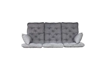 Sittedel med ryggstøtte Maxi Høy Rygg med Sideputer - Grå - Hagemøbler & utemiljø - Puter - Komplette putesett