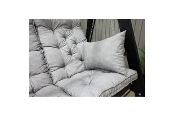 Sittedel med ryggstøtte Maxi Høy Rygg med Sideputer - Grå - Hagemøbler & utemiljø - Puter - Hammockputer