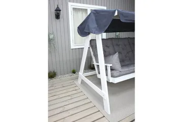 Sittedel med ryggstøtte Maxi Høy Rygg med Sideputer - Grå - Hagemøbler & utemiljø - Puter - Komplette putesett