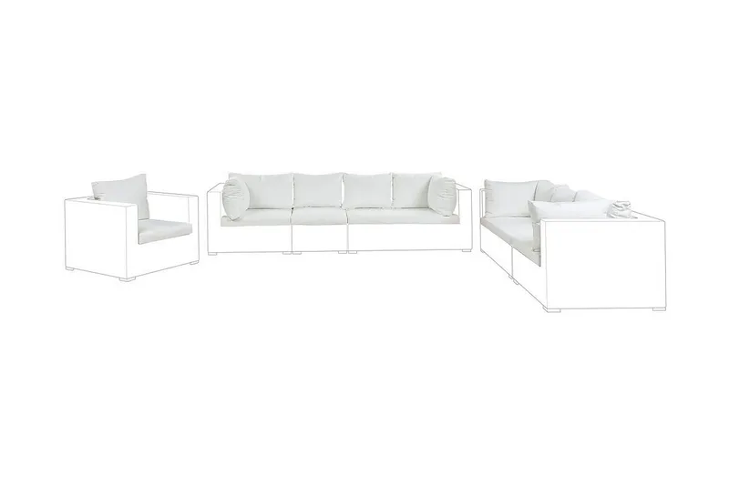 Melantha Putetrekk 75x120 cm - Kremhvit - Hagemøbler & utemiljø - Øvrig hagemøbler - Tilbehør hagemøbler - Møbeltrekkpakker