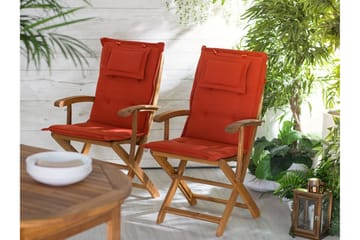 Wilhelmina Pute til Hagestol 8-pk - Rød - Hagemøbler & utemiljø - Puter - Hagepute ute