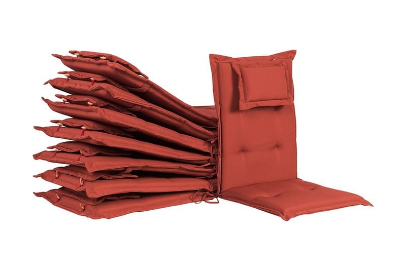 Wilhelmina Pute til Hagestol 8-pk - Rød - Hagemøbler & utemiljø - Puter - Hagepute ute