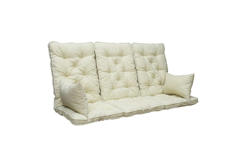 Sofapute med ryggstøtte Maxi Høy Rygg med Sideputer Beige - Beige - Hagemøbler & utemiljø - Puter - Sofaputer & benkeputer