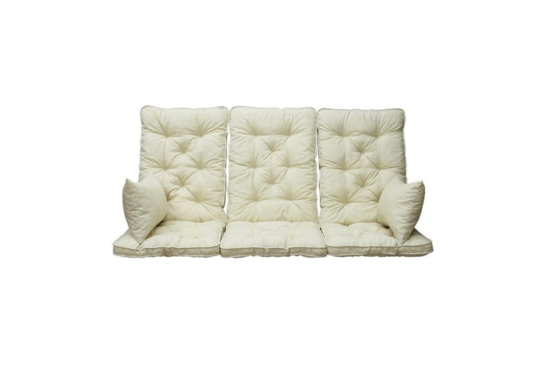 Sofapute med ryggstøtte Maxi Høy Rygg med Sideputer Beige - Beige - Hagemøbler & utemiljø - Puter - Sofaputer & benkeputer
