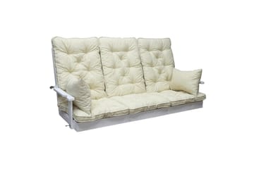 Sofapute med ryggstøtte Maxi Høy Rygg med Sideputer Beige - Beige - Hagemøbler & utemiljø - Puter - Sofaputer & benkeputer