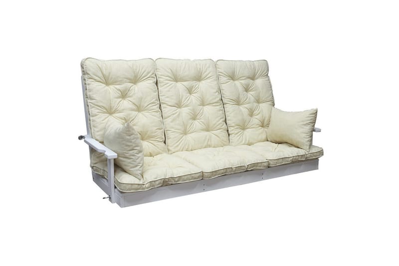 Sofapute med ryggstøtte Maxi Høy Rygg med Sideputer Beige - Beige - Hagemøbler & utemiljø - Puter - Hammockputer
