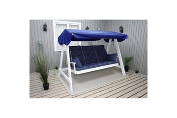 Sofapute med ryggstøtte Maxi Høy Rygg med Sideputer Blå - Blå - Hagemøbler & utemiljø - Puter - Hammockputer