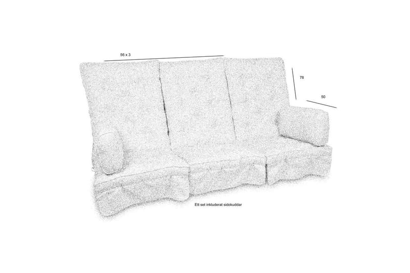 Sofaputetrekk Fritab River Høy - Beige Rustic - Hagemøbler & utemiljø - Puter - Hammockputer