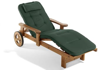 Woodline Solsängsdyna med nackkudde Fritab Grön - Hagemøbler & utemiljø - Puter - Solsengputer