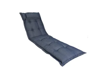 Solstolpute Fritab Tykk med nakkestøtte - Blåmetallic - Hagemøbler & utemiljø - Puter - Solsengputer