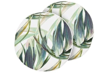 Sorel Utendørspute 40 cm Rund - Grønn/Hvit - Hagemøbler & utemiljø - Puter - Hageputer