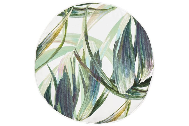 Sorel Utendørspute 40 cm Rund, Grønn/Hvit