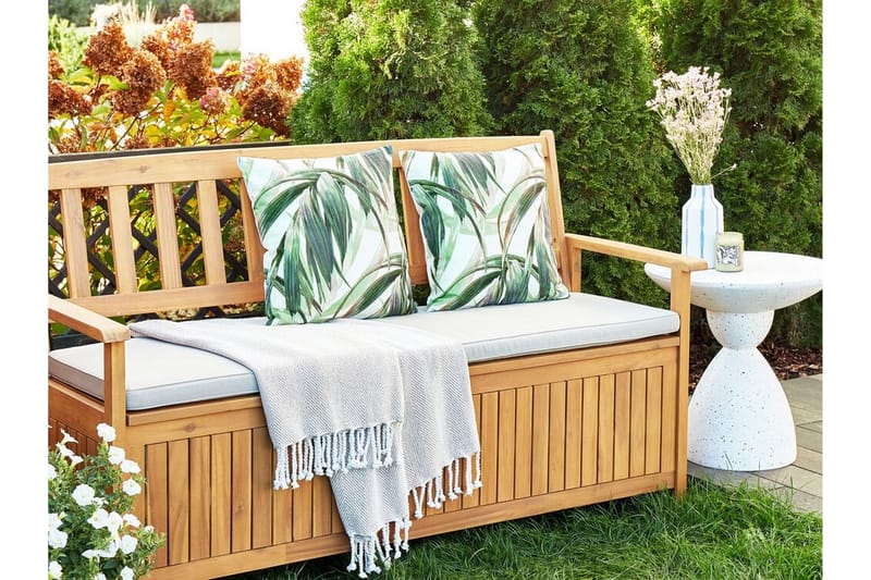 Sorel Utendørspute 45x45 cm - Grønn/Hvit - Hagemøbler & utemiljø - Puter - Hageputer