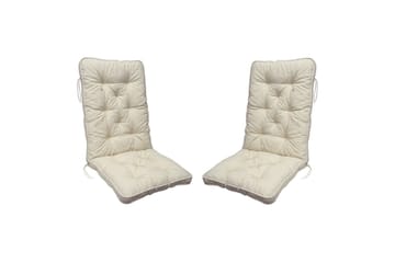 Stolpute med ryggstøtte Malmö Maxi Høy Rygg 2-pakning Beige - Beige - Hagemøbler & utemiljø - Puter - Hagepute ute