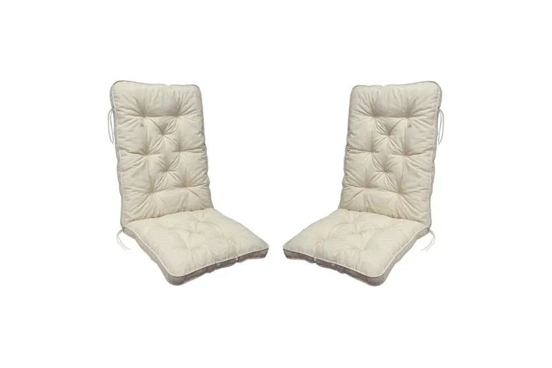 Stolpute med ryggstøtte Malmö Maxi Høy Rygg Beige - Beige - Hagemøbler & utemiljø - Puter - Hageputer ute
