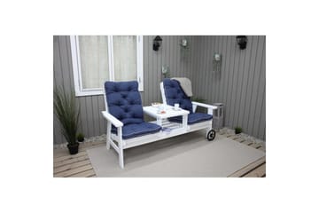 Stolpute med ryggstøtte Malmö Maxi Høy Rygg Blå - Blå - Hagemøbler & utemiljø - Puter - Hageputer ute