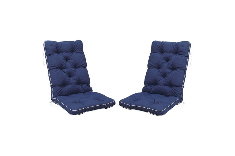 Stolpute med ryggstøtte Malmö Maxi Høy Rygg Blå - Blå - Hagemøbler & utemiljø - Puter - Hageputer ute