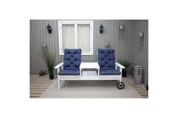 Stolpute med ryggstøtte Malmö Maxi Høy Rygg Blå - Blå - Hagemøbler & utemiljø - Puter - Hageputer ute