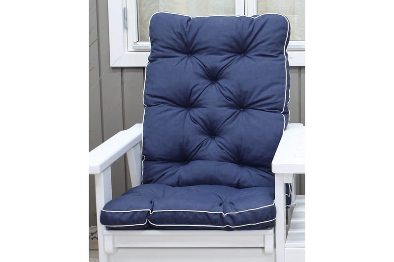 Stolpute med ryggstøtte Malmö Maxi Høy Rygg Blå - Blå - Hagemøbler & utemiljø - Puter - Hageputer ute