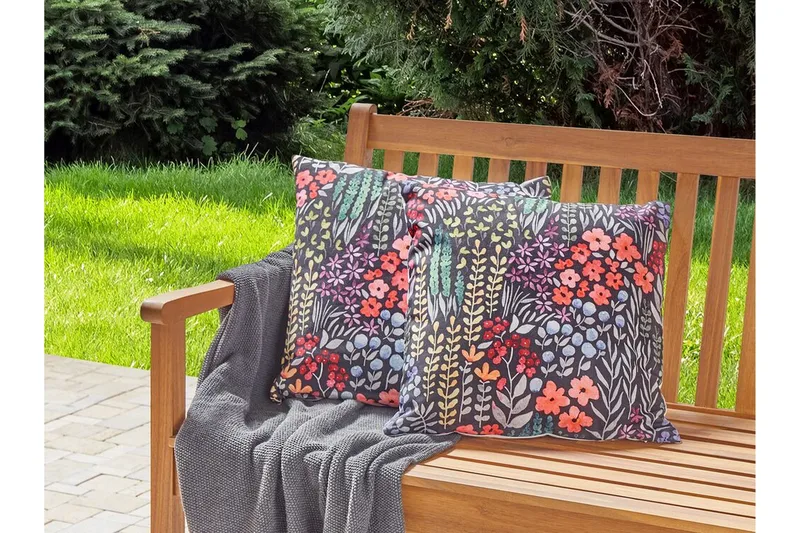 Sylvan Lake Utendørspute 45x45 cm - Svart - Hagemøbler & utemiljø - Puter - Hageputer