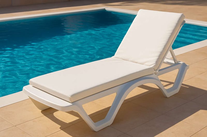 Travos Solstolpute - Hvit - Hagemøbler & utemiljø - Puter - Solsengputer